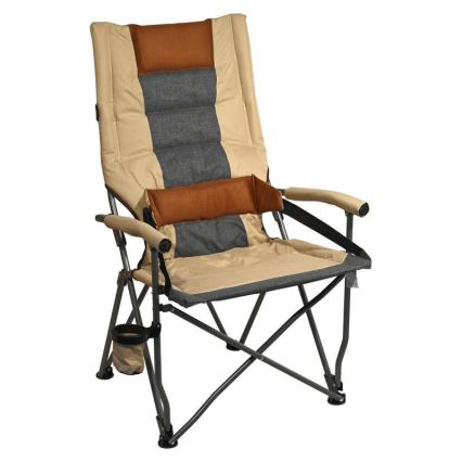 Silla de camping plegable marrón