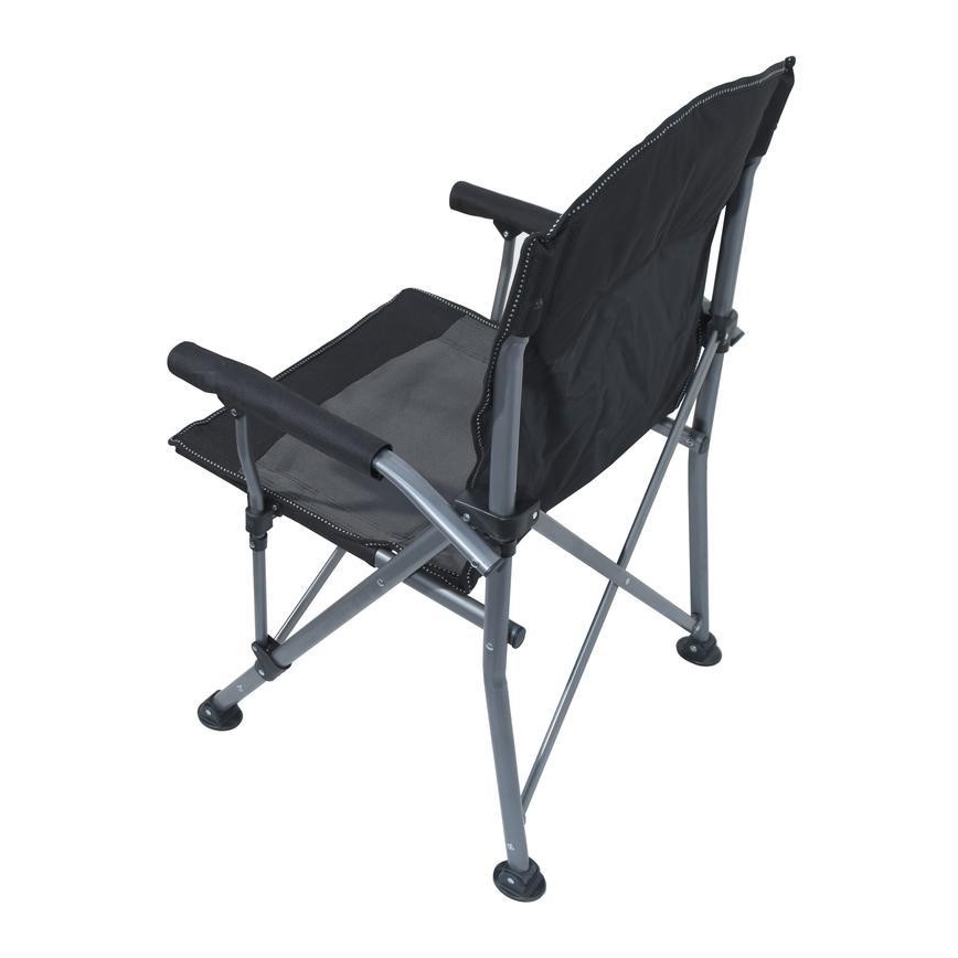 Silla de camping plegable negro