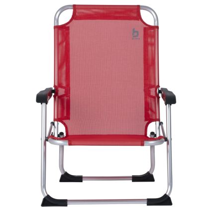 Silla de camping plegable rojo