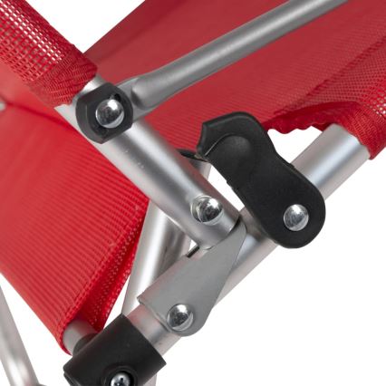 Silla de camping plegable rojo