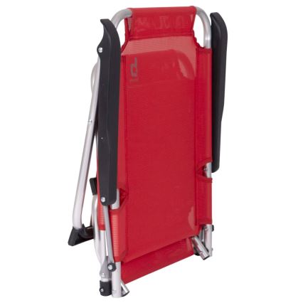 Silla de camping plegable rojo