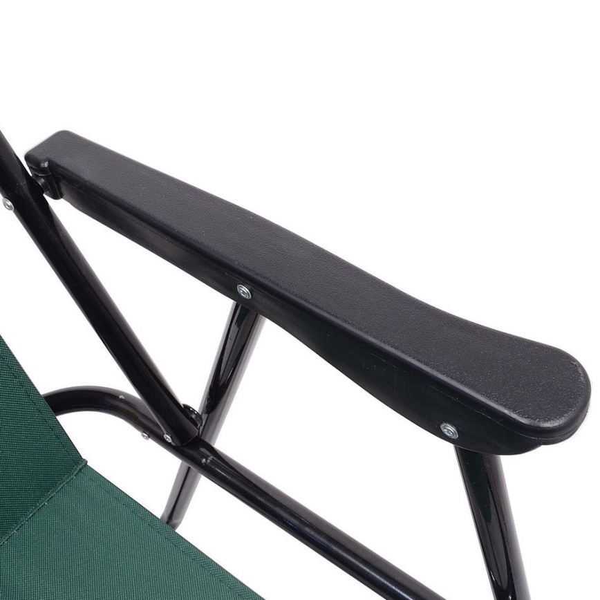 Silla de camping plegable verde