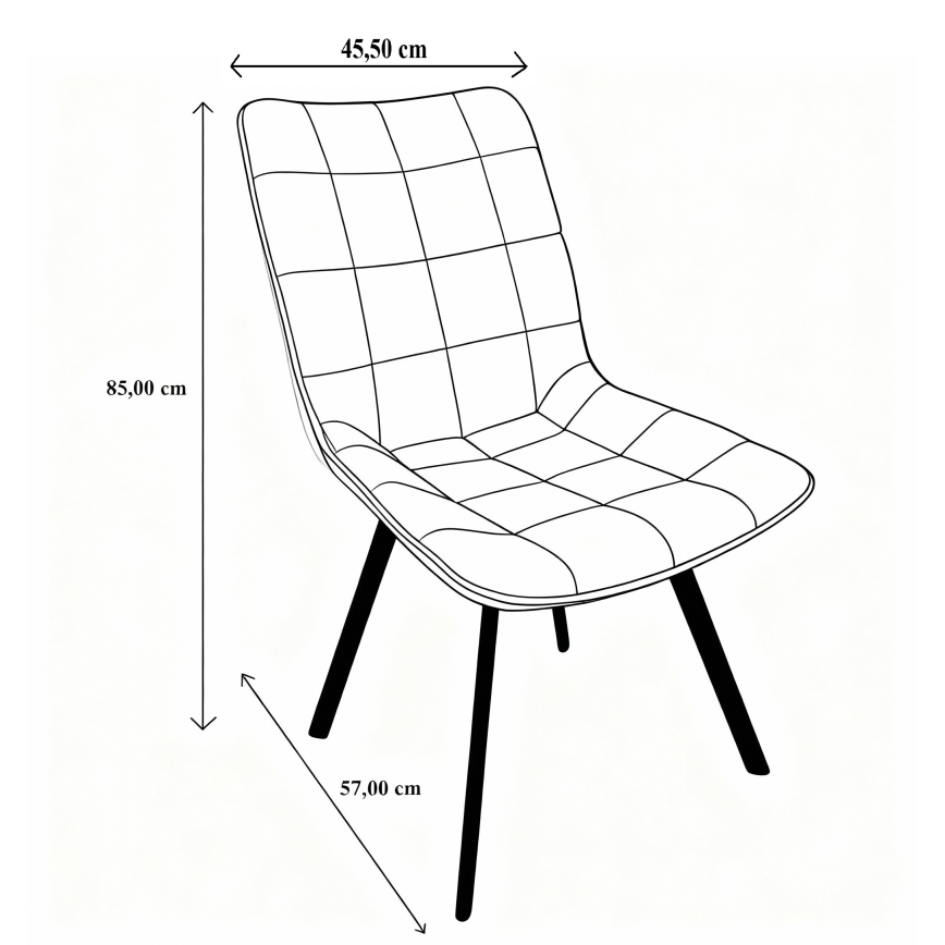 Silla de comedor ADINA verde
