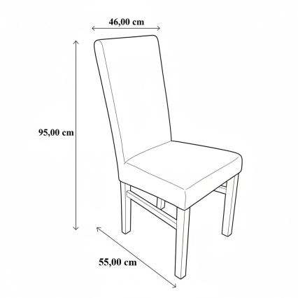 Silla de comedor ALISON gris/blanco