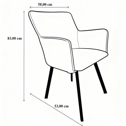 Silla de comedor AMELIA verde