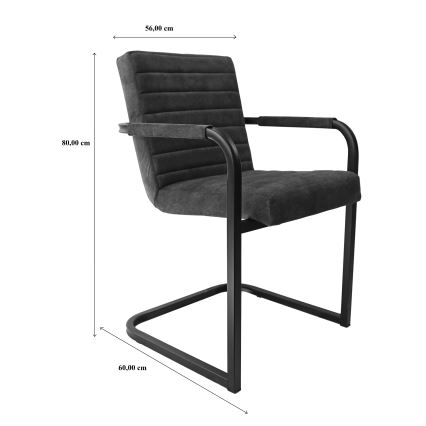 Silla de comedor BART gris