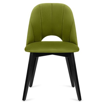 Silla de comedor BOVIO 86x48 cm verde claro/haya