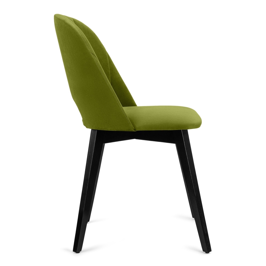 Silla de comedor BOVIO 86x48 cm verde claro/haya