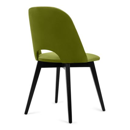 Silla de comedor BOVIO 86x48 cm verde claro/haya