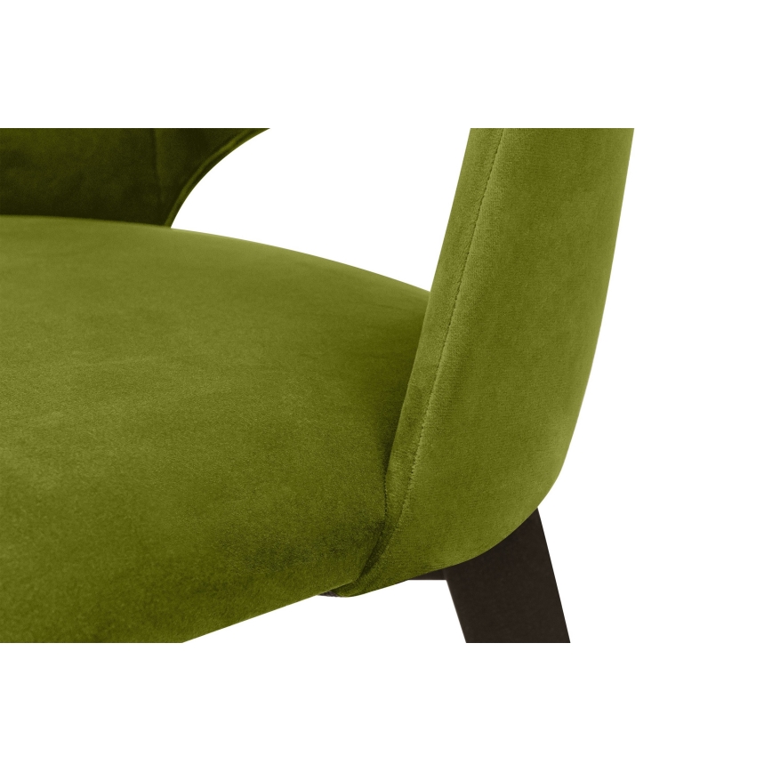Silla de comedor BOVIO 86x48 cm verde claro/haya