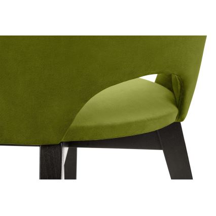 Silla de comedor BOVIO 86x48 cm verde claro/haya