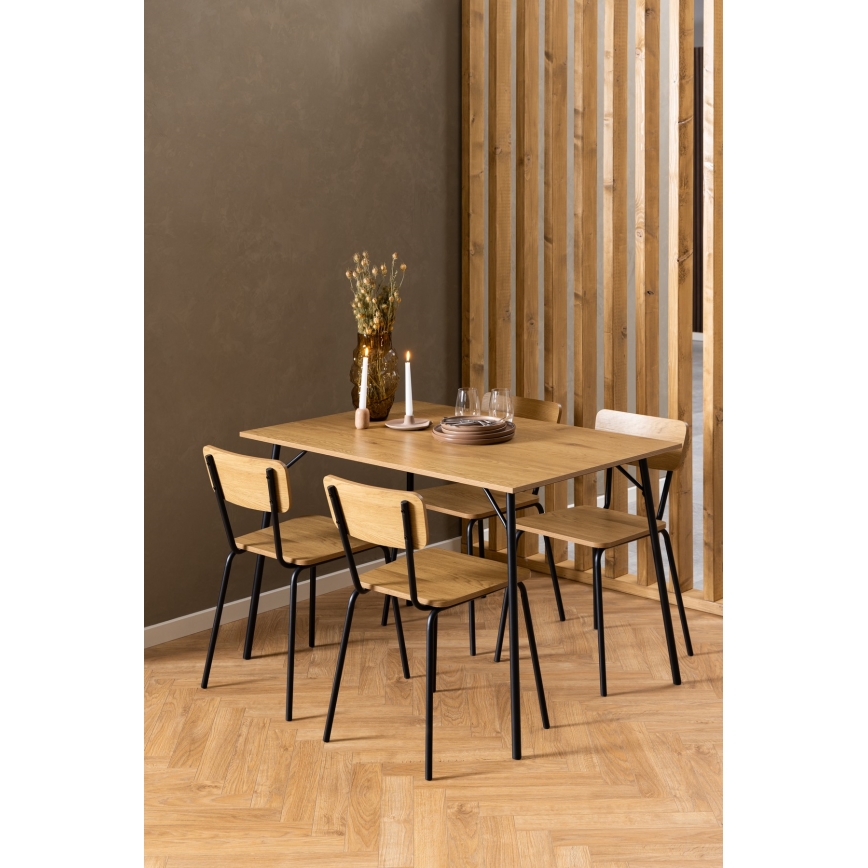 Silla de comedor CARYS 1 pz roble