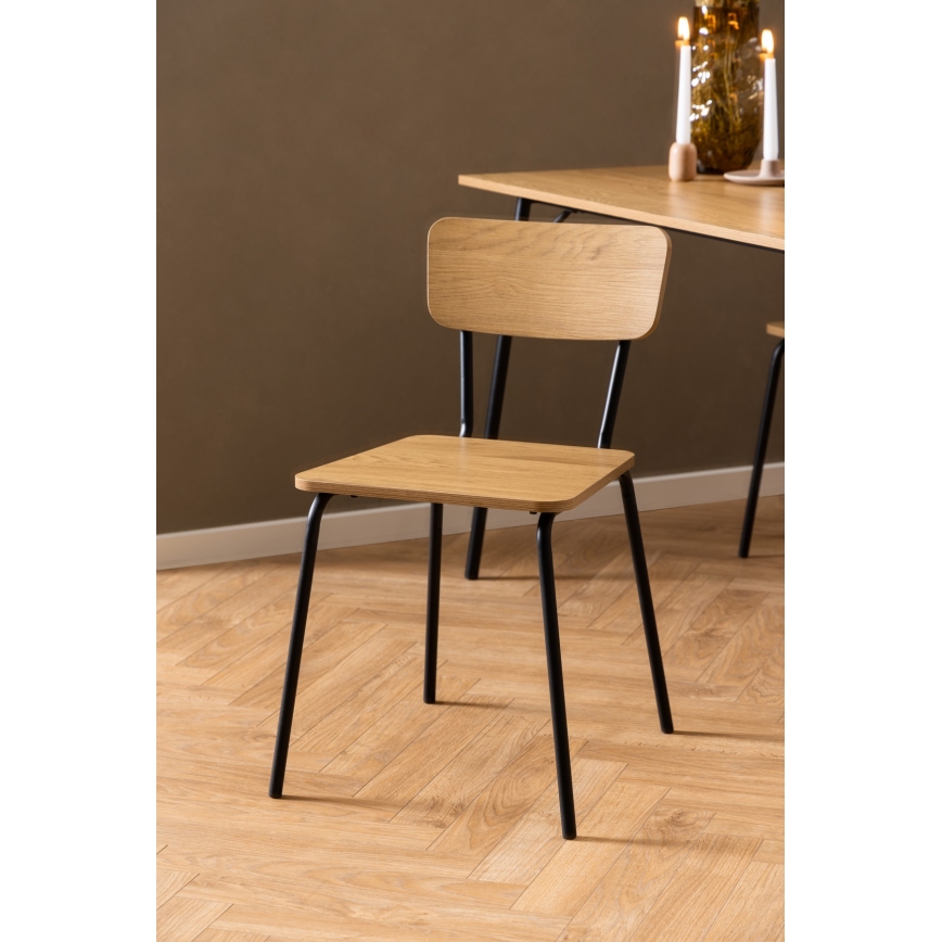 Silla de comedor CARYS 1 pz roble