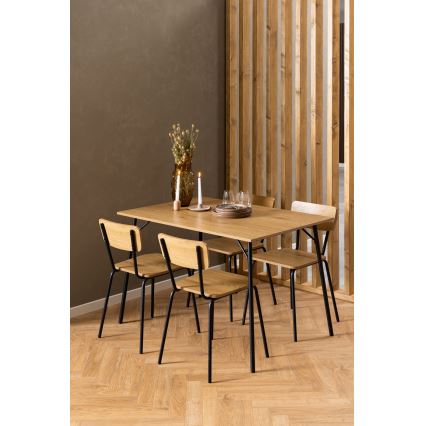 Silla de comedor CARYS, 1 unidad, roble