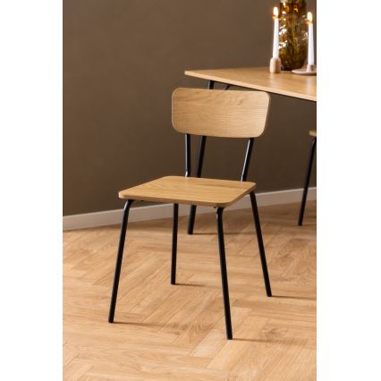 Silla de comedor CARYS, 1 unidad, roble
