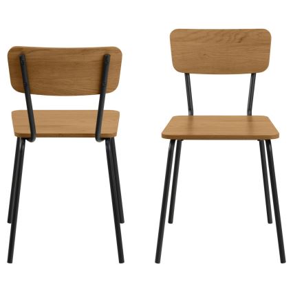 Silla de comedor CARYS, 1 unidad, roble