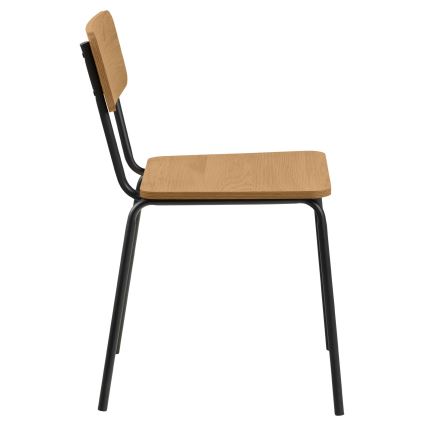 Silla de comedor CARYS, 1 unidad, roble