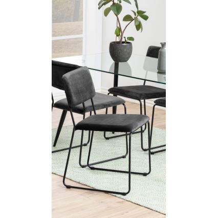 Silla de comedor COLE 1 pz gris oscuro