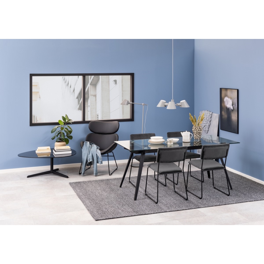 Silla de comedor COLE 1 pz gris oscuro