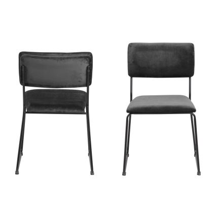 Silla de comedor COLE 1 pz gris oscuro