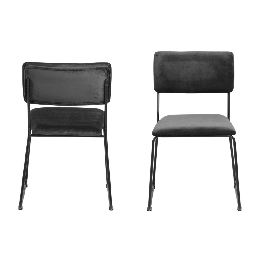 Silla de comedor COLE 1 pz gris oscuro