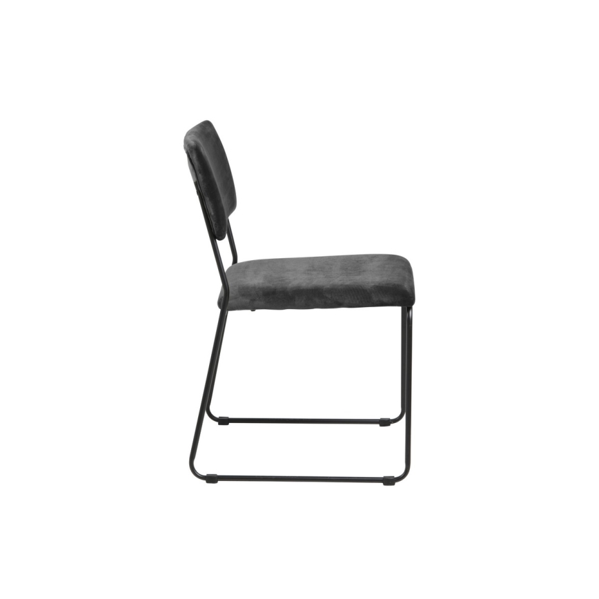 Silla de comedor COLE 1 pz gris oscuro