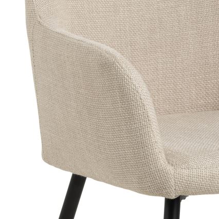 Silla de comedor con reposabrazos TANYA 1 unidad beige