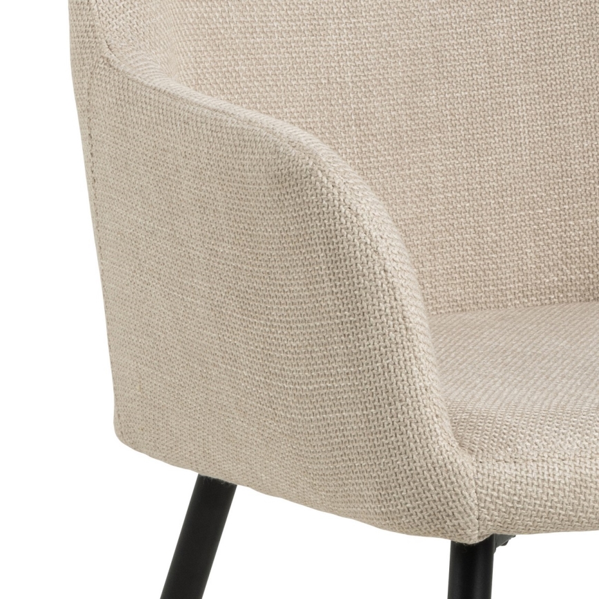 Silla de comedor con reposabrazos TANYA 1 unidad beige