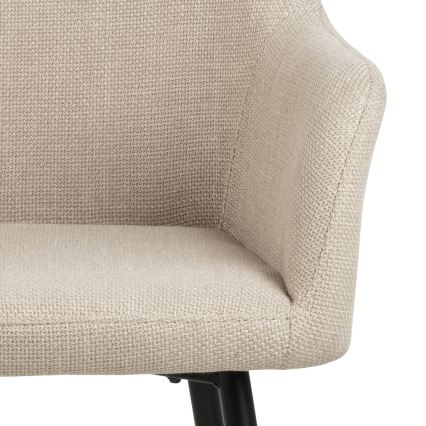 Silla de comedor con reposabrazos TANYA 1 unidad beige