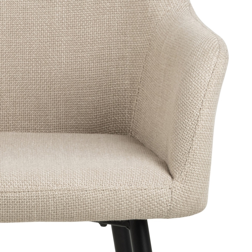 Silla de comedor con reposabrazos TANYA 1 unidad beige
