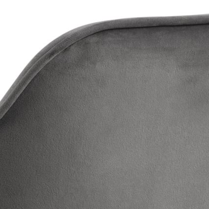 Silla de comedor con reposabrazos AYLIN 1 pz gris oscuro
