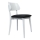 Silla de comedor EZRA blanco/negro