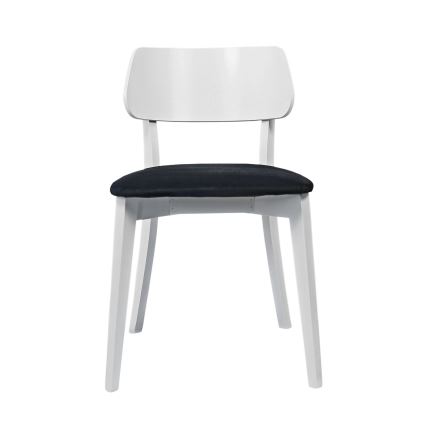 Silla de comedor EZRA blanco/negro