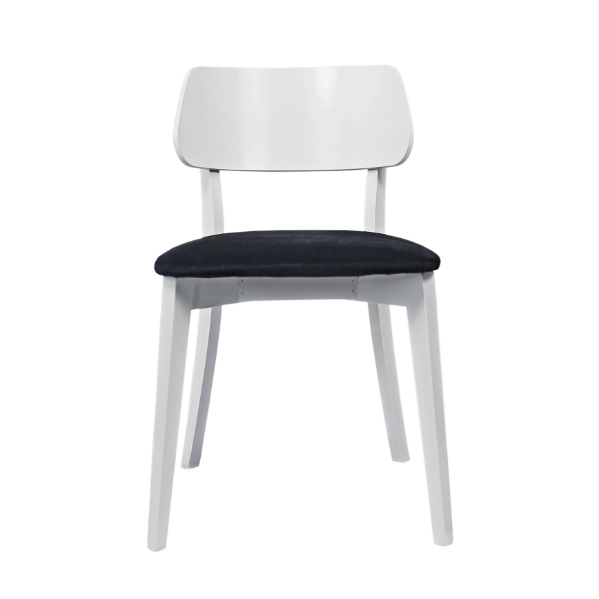 Silla de comedor EZRA blanco/negro