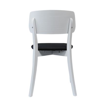 Silla de comedor EZRA blanco/negro