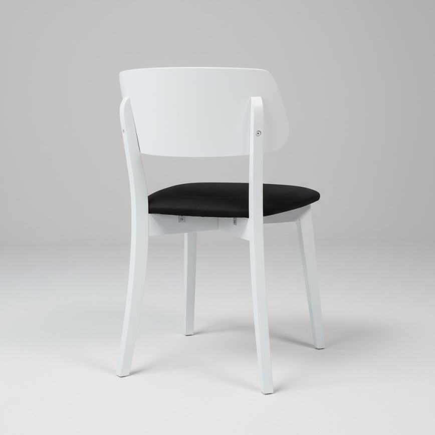 Silla de comedor EZRA blanco/negro