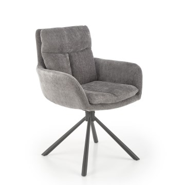 Silla de comedor HALSA, 1 unidad, gris