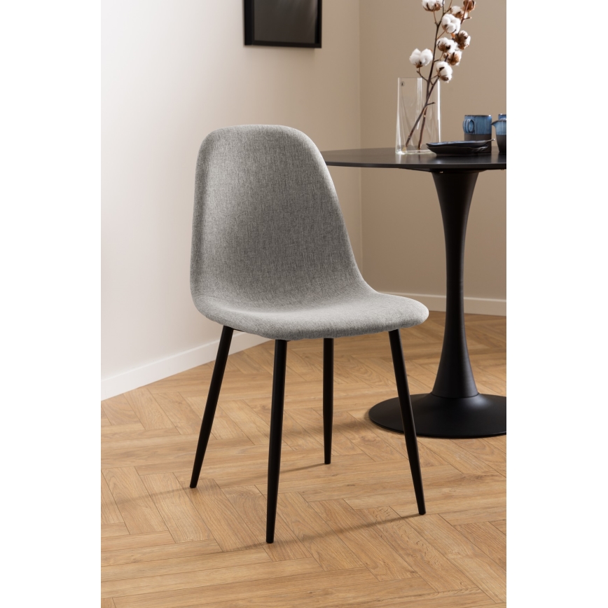 Silla de comedor KAIA 1 pz gris claro