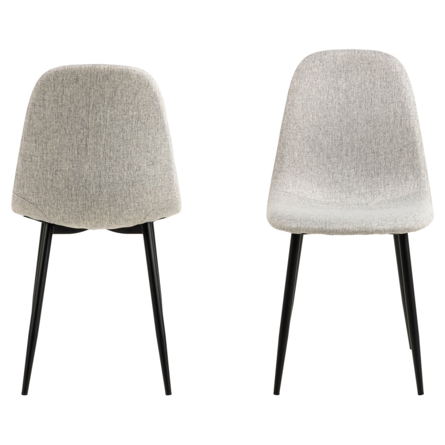 Silla de comedor KAIA 1 pz gris claro