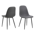 Silla de comedor KAIA 1 pz gris oscuro