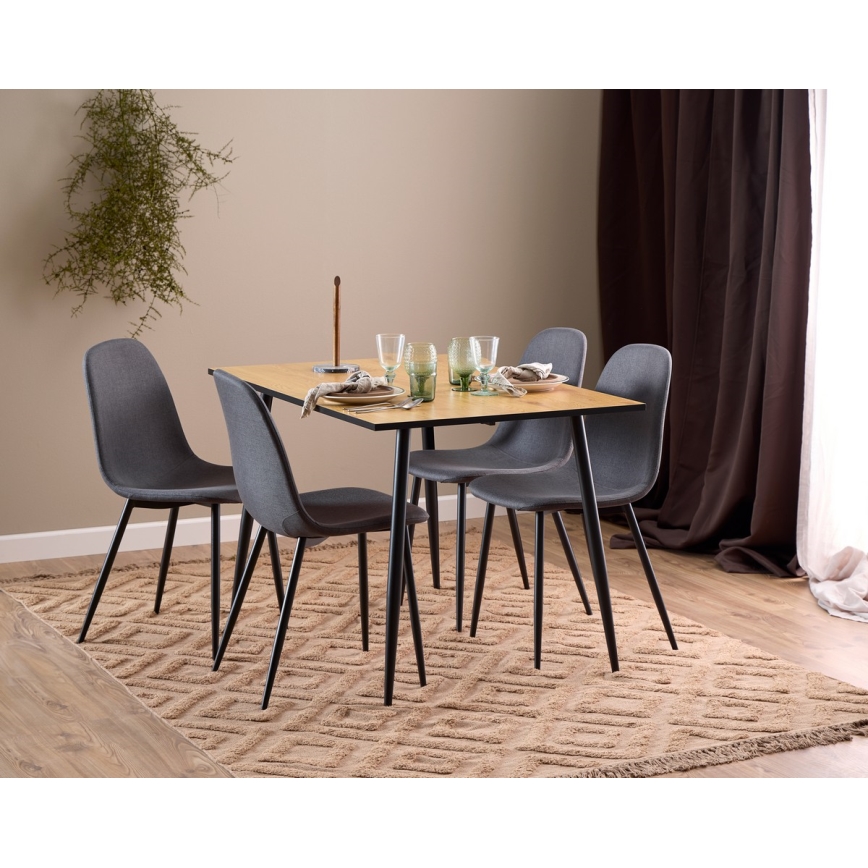 Silla de comedor KAIA 1 pz gris oscuro