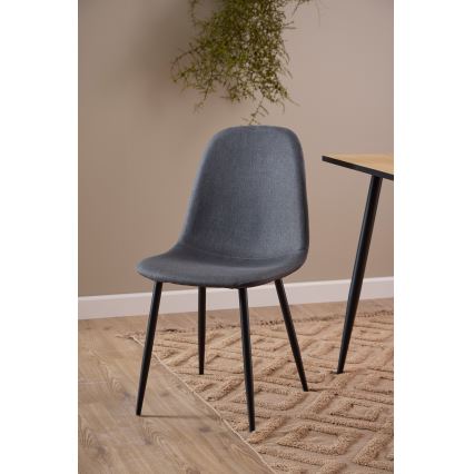 Silla de comedor KAIA 1 pz gris oscuro