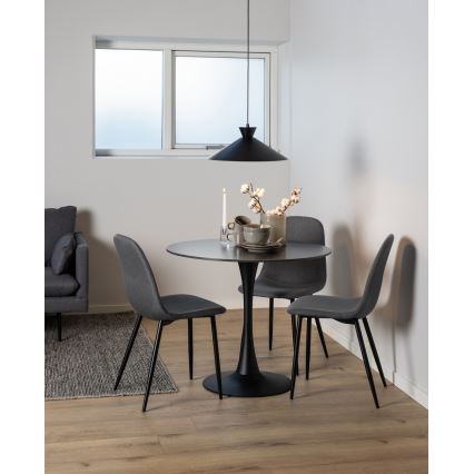 Silla de comedor KAIA 1 pz gris oscuro