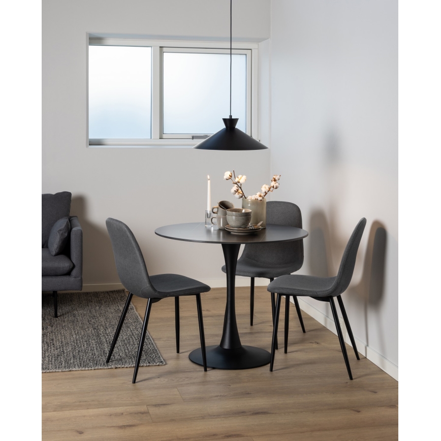 Silla de comedor KAIA 1 pz gris oscuro