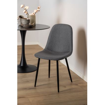 Silla de comedor KAIA 1 pz gris oscuro
