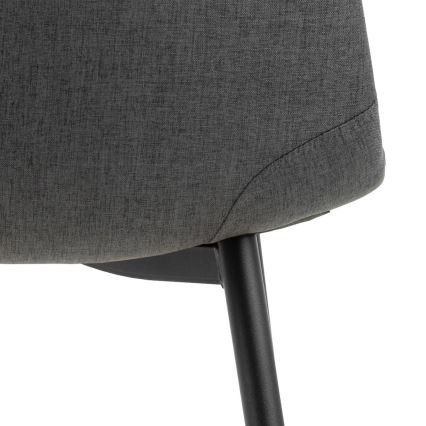 Silla de comedor KAIA 1 pz gris oscuro