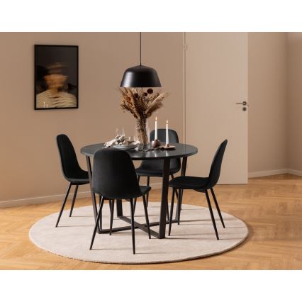 Silla de comedor KAIA 1 pz negro