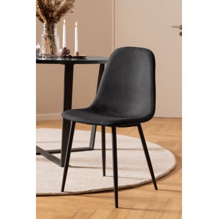 Silla de comedor KAIA 1 pz negro