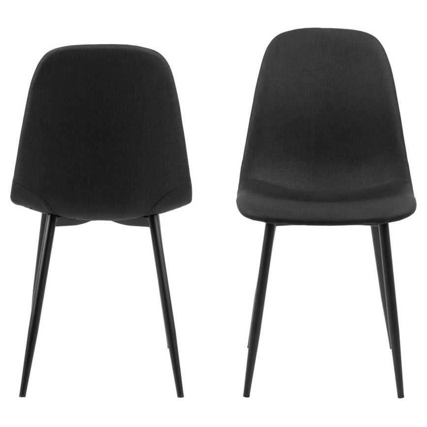 Silla de comedor KAIA 1 pz negro