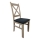 Silla de comedor NATE roble sonoma/negro